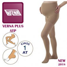 جوراب واریس شلواری بارداری کفه دار ورنا پلاس پنجه باز  Verna Plus ATP CCL1 - کد 1640